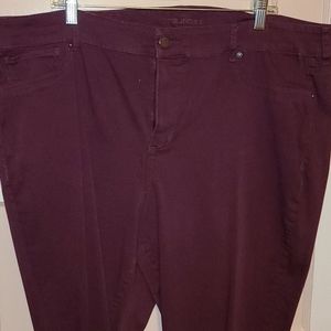 Maroon maurices jeggings